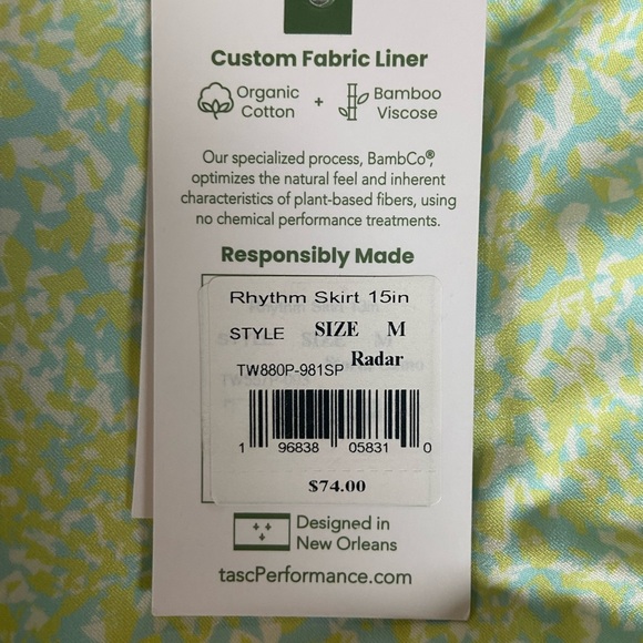 Tasc Rhythm Skirt 15 in - Picture 4 of 7